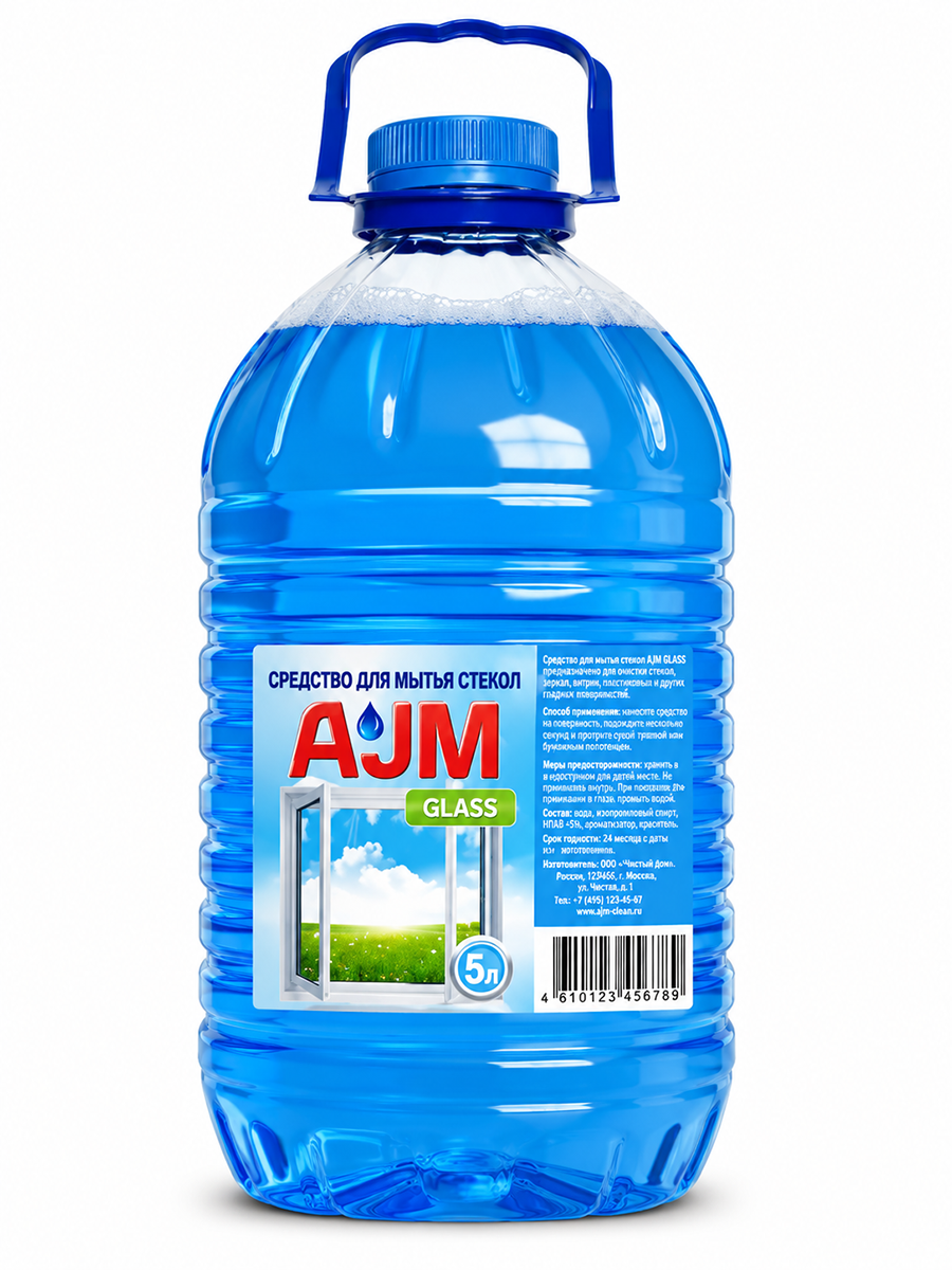 Средство для мытья стёкл AJM 5л